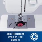 Brother XM2701 27-Stitch Sewing Machine and Hard Plastic Storage and Carry Case, Premium Sewing Thread 6-Pack Included