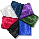 Manyshofu Jacquard Satin Fabric by The Yard - 60 Inch Wide, Shiny Brocade Navy Blue Fabric Smooth & Floral Damask Fabric for DIY Decorations, Craft, Wedding Dress, Costumes, Fashion, Sewing(10 Yard)