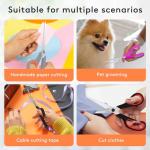 HeyPX 3-Pack 8.5" Ultra Sharp Stainless Steel Scissors - Premium All-Purpose for Office, Crafts, Sewing, Home & School | Comfort-Grip Ambidextrous (Left & Right Handed)