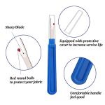 6 PCS Seam Ripper Set, Ergonomic Grip Seam Ripper, Blue Seam Ripper for Sewing Crafting and Removing Embroidery Hems and Seams (Blue)