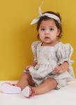 Butterick B6950A Babies' Headband, Bloomers, Rompers, and Dress Sewing Pattern Kit, Design Code B6950, Sizes XS-S-M-L