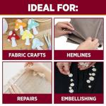 Aleene's Fabric Fusion Glue 4 oz, Permanent and Washable Adhesive, No-Sew Fabric Glue for Clothing, Denim, Polyester, Cotton, Flannel Materials, Dries Flexible