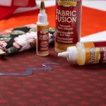 Aleene's Fabric Fusion Glue 4 oz, Permanent and Washable Adhesive, No-Sew Fabric Glue for Clothing, Denim, Polyester, Cotton, Flannel Materials, Dries Flexible