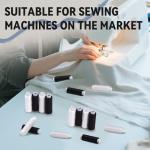 Bupete 8 Rolls Black Thread for Sewing, 200 Yards Each Roll Sewing Thread, Polyester Threads for Sewing Machine Embroidery Hand Stitching