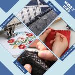 Bupete 8 Rolls Black Thread for Sewing, 200 Yards Each Roll Sewing Thread, Polyester Threads for Sewing Machine Embroidery Hand Stitching