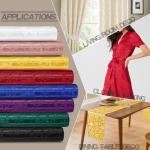 Cobedzy Black Satin Fabric by The Yard - 1 Yard 60 Inches Wide Shiny Satin Jacquard Fabric Luxurious Satins for DIY Crafts and Clothing Making