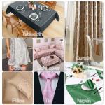 Cobedzy Black Satin Fabric by The Yard - 1 Yard 60 Inches Wide Shiny Satin Jacquard Fabric Luxurious Satins for DIY Crafts and Clothing Making