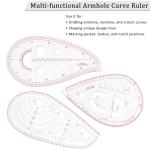LJLJ Fashion Clear Metric Sewing Ruler Set,French Curve Pattern Rulers for Beginners, Tailors, Designers, Quilting, Embroidery, Cross Stitch, Crochet, Knitting 9pcs