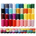 72Pcs Bobbins Sewing Threads Kit 36 Colors 500 Yards Sewing Polyester Thread Spools with 36Pcs Same Color Prewound Bobbins for Hand Sewing DIY Emergency Travel Sewing Machine Use