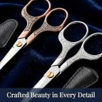 embroidery scissors-Glexal 5 Inch Precision Scissors-2 pack,small razor Sharp Blade Shears for craft Crochet sewing school paper cutting…