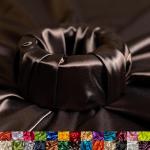 Ice Fabrics Stretch Charmeuse Satin Fabric by The Yard - 58/60” Wide Silky & Smooth Charmeuse Fabric by The Yard for Sewing Apparel, Dresses, Night Gowns, Tablecloths & More - ⁠Brown - 1Yard