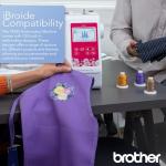 Brother Elite PE545 3.7-Inch LCD Touch Display Computerized Embroidery Machine Bundle with Needles, Bobbins and Thread Kit (4 Items)