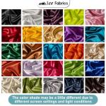 Ice Fabrics Stretch Charmeuse Satin Fabric by The Yard - 58/60” Wide Silky & Smooth Charmeuse Fabric by The Yard for Sewing Apparel, Dresses, Night Gowns, Tablecloths & More - ⁠Brown - 1Yard