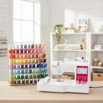 Brother Elite PE545 3.7-Inch LCD Touch Display Computerized Embroidery Machine Bundle with Needles, Bobbins and Thread Kit (4 Items)