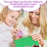 Ouligay 4Pcs Small Sewing Scissors Set - Stainless Steel Detail Craft Scissors with Cap for Paper Cutting, Sewing, Crafting, Quilting