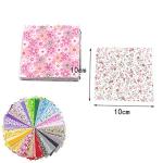 150 Pcs Pre-Cut Cotton Fabric Squares Bundle