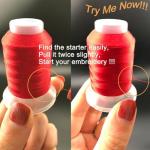 New brothread 40 Colors Compatible with Brother Polyester Embroidery Machine Thread Kit 500M (550Y) Each Spool Compatible with Brother Babylock Janome Singer Pfaff Bernina Embroidery & Sewing Machine