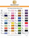 New brothread 40 Colors Compatible with Brother Polyester Embroidery Machine Thread Kit 500M (550Y) Each Spool Compatible with Brother Babylock Janome Singer Pfaff Bernina Embroidery & Sewing Machine