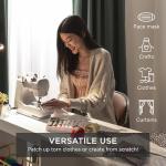 Best Choice Products Compact Sewing Machine, 42-Piece Beginners Kit, Multifunctional Portable 6V Beginner Sewing Machine w/ 12 Stitch Patterns, Light, Foot Pedal, Storage Drawer - Teal/White