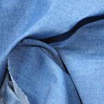 Indigo Blue 4.8 oz 100% Cotton Denim Chambray Fabric,56 Inches Wide, by The Yard