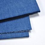 Indigo Blue 4.8 oz 100% Cotton Denim Chambray Fabric,56 Inches Wide, by The Yard