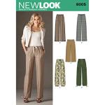 New Look Sewing Pattern 6005 Misses' Pants, Size A (10-12-14-16-18-20-22), White