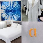 2 Yard White Cotton Fabric,Natural Cotton Poplin Fabric by The Yard, 59 Inches Wide 100% Cotton Fabric,Soft Embroidery Muslin Quilting Material for Sewing Material Apparel Cloth