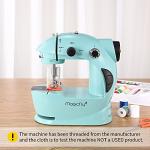 Magicfly Mini Sewing Machine with Extension Table, Dual Speed Portable Sewing Machine for Beginners with Light, Sewing Kit for Household Use, Blue