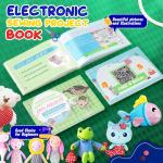 Royalsellpro Mini Sewing Machine with 123 Pcs Sewing Kit for Beginners, Dual Speed Portable Sewing Machine with Light and Finger Guard Suitable for Household, Travel