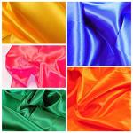 Satin Fat Quarter 18pcs 18inchX20.5inch 100% Polyester Poplin Fabric - Solid Quilting for Arts, DIY Crafts & Sewing Patchwork - 16 Kinds of Color