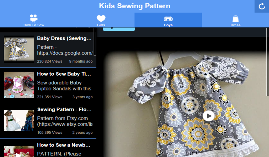 Kids Sewing Patterns for Dresses and More