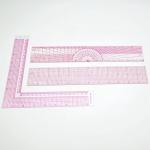 Fashion Clear Metric Sewing Ruler Set,French Curve Pattern Rulers for Beginners, Tailors, Designers, Quilting, Embroidery, Cross Stitch, Crochet, Knitting 9pcs