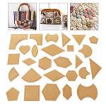 54 Pcs/Set Quilting Templates Quilt Stencils Handmade Mixed Quilt Templates Sewing Patterns Set Quilter Styling Tool Clear Acrylic Stencil DIY Tools for Patchwork Leather Craft Quilting Sewing Tool