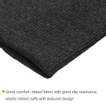 MECCANIXITY Elastic Cuffs Ribbed Trims 4" x 3.5" Cotton Fabric Knit Rib Stretch Tape Cuff Sleeve Waistband for Sewing, Dark Grey 1 Pair