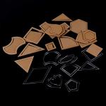 54 Pcs/Set Quilting Templates Quilt Stencils Handmade Mixed Quilt Templates Sewing Patterns Set Quilter Styling Tool Clear Acrylic Stencil DIY Tools for Patchwork Leather Craft Quilting Sewing Tool