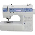 Brother CS7205 Computerized Machine, 150 Built Stitches, 1 Font, Wide Table, 11 Sewing Feet, White