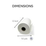 H.B.I. Products Cut Away Embroidery Stabilizer Roll 12" x 50 Yards, 2.5 oz Permanent Cutaway Backing for Machine & Hand Embroidery, Soft USA Made