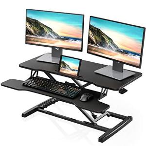 Height Adjustable Standing Desk for Laptop, Dual Monitors