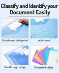Forvencer Binder Pocket, 10 Pack Super Heavyweight Plastic Folders with Tight Closure, Folders with Pockets Side Loading, Binder Organizer, Binder Dividers with Pockets, Letter Size, Assorted Colors