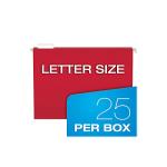 Pendaflex Hanging File Folders, Letter Size, Assorted Colors, 1/5-Cut Adjustable Tabs, 25 Per Box (81663)