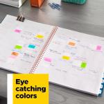 Post-it Flags Combo Pack, 4 On-The-Go Dispensers/Pack, 120 .94 in Wide and 200 .47 in Wide Flags, Assorted Colors (683-XL1)