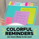 Post-it Flags Combo Pack, 4 On-The-Go Dispensers/Pack, 120 .94 in Wide and 200 .47 in Wide Flags, Assorted Colors (683-XL1)