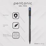 Pentonic Glitter Gel Pens, 10 Count, 10 Assorted Colors, 1.0 mm Bold Point, Smooth Writing For Journaling, Notetaking & Art Projects (1002365)