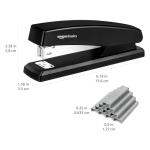 Amazon Basics Stapler with 1000 Staples, Office Stapler, 25 Sheet Capacity, Non-Slip, Black