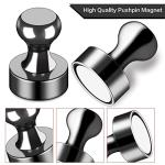 LOVIMAG Fridge Magnets 12Pcs Refrigerator Whiteboard Small Strong Magnet Classroom Kitchen Accessories Decorative Locker Set Decor Must Haves Office Calendar Refrigerador Magnetic Cute Crafts Black