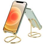 Gold Metal Phone Stand for Office, All Devices