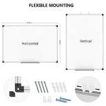 XBoard Magnetic Dry Erase Board/Whiteboard, 36 X 24 Inches, Double Sided White Board,1 Dry Eraser & 3 Dry Erase Markers & 4 Push Pin Magnets