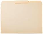 Amazon Basics File Folders with Tabs for Filing, 1/3-Cut Tab, Assorted Positions, 8.5x11 inches, Letter Size, Manila, Pack of 100