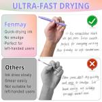 Fenmay Gel Pens, 12 Pcs 0.5mm Fine Point Aesthetic Pens, Quick Dry No Smudge, Smooth Writing Comfortable Grip Pen, Cute Black Ink Journaling Pens for School Supplies Office Desk Accessories