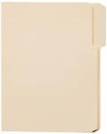 Amazon Basics File Folders with Tabs for Filing, 1/3-Cut Tab, Assorted Positions, 8.5x11 inches, Letter Size, Manila, Pack of 100